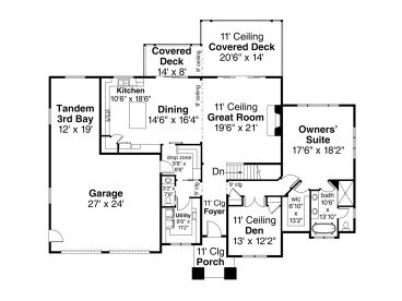 1st Floor Plan, 051H-0279