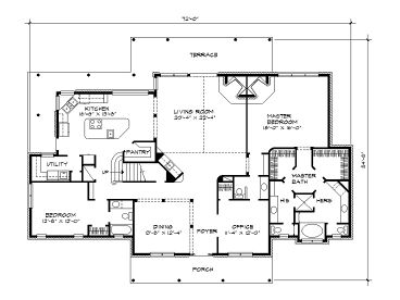 1st Floor Plan, 008H-0036