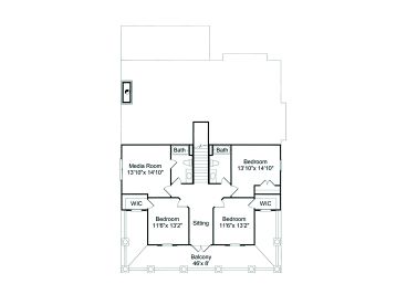 2nd Floor Plan, 017H-0021