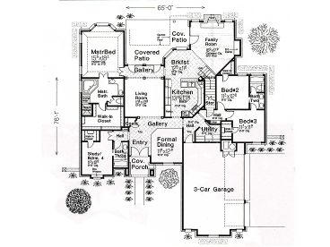 1st Floor Plan, 002H-0030