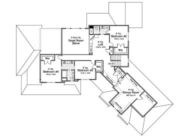 2nd Floor Plan, 023H-0146