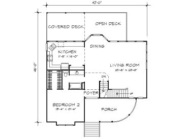 1st Floor Plan, 008H-0017