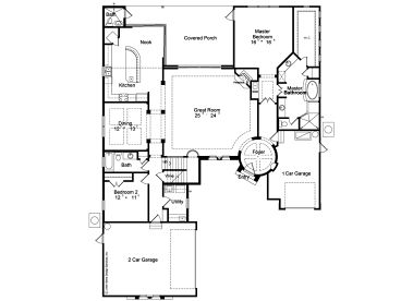 1st Floor Plan, 043H-0196