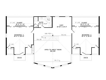 2nd Floor Plan, 025L-0007