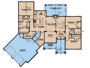 1st Floor Plan, 074H-0160