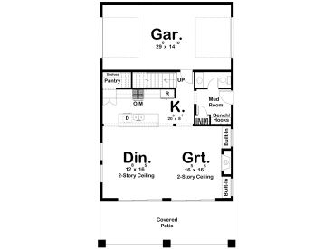 1st Floor Plan, 050H-0500