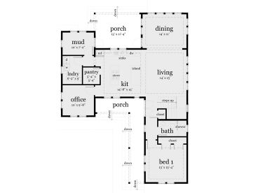 1st Floor Plan, 052H-0101