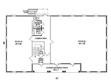 1st Floor Plan, 006C-0027