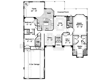 1st Floor Plan, 043H-0256