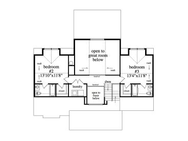 2nd Floor Plan, 053H-0031
