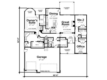 1st Floor Plan, 031H-0350