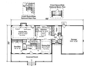 1st Floor Plan, 047H-0081