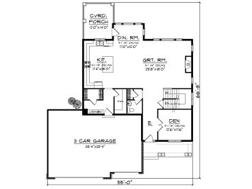 1st Floor Plan, 020H-0385