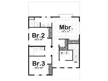 2nd Floor Plan, 050H-0199