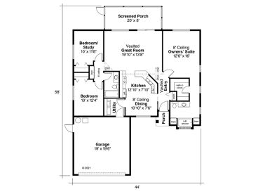 Floor Plan, 051H-0050