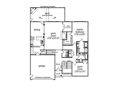 1st Floor Plan, 053H-0018