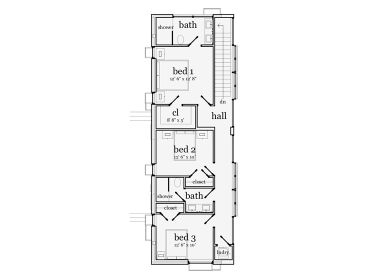 2nd Floor Plan, 052H-0001