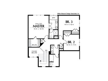 2nd Floor Plan, 034H-0171