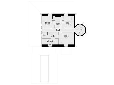 2nd Floor Plan, 052H-0041