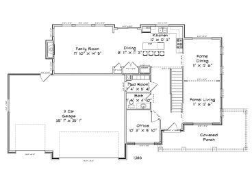 1st Floor Plan, 065H-0035