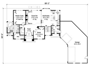 Floor Plan, 023H-0112