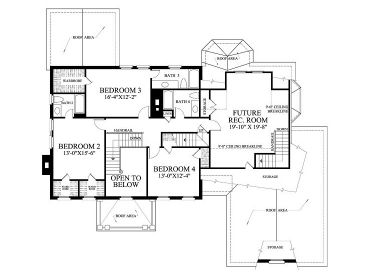 2nd Floor Plan, 063H-0168