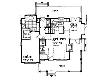 1st Floor Plan, 032H-0088