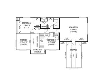 2nd Floor Plan, 044H-0024