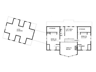 2nd Floor Plan, 012H-0135