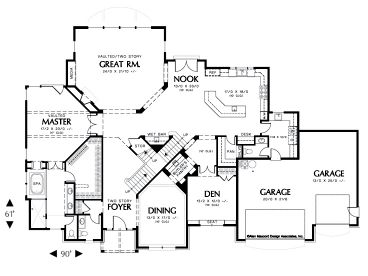 1st Floor Plan, 034H-0141