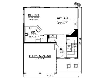 1st Floor Plan 020H-0369