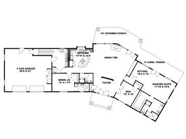 1st Floor Plan, 012H-0164