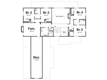 2nd Floor Plan, 050H-0458