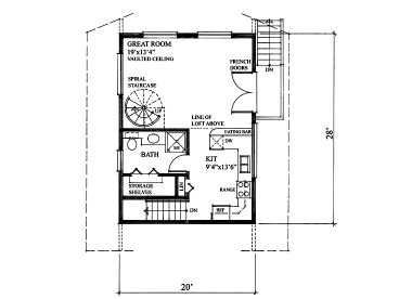 1st Floor Plan, 010H-0014