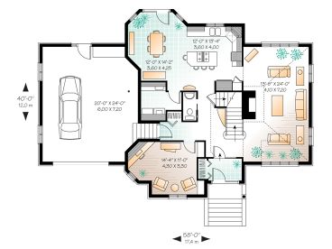 1st Floor Plan, 027H-0175