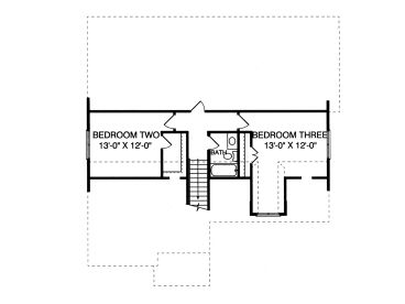 2nd Floor Plan, 029H-0012