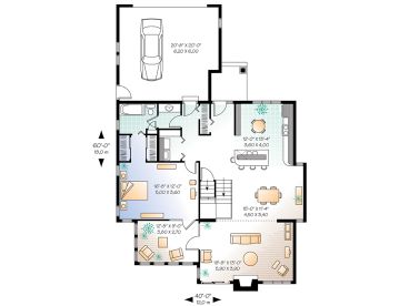 1st Floor Plan, 027H-0128