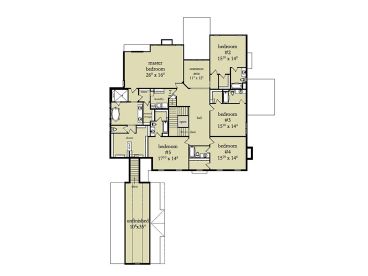 2nd Floor Plan, 053H-0054