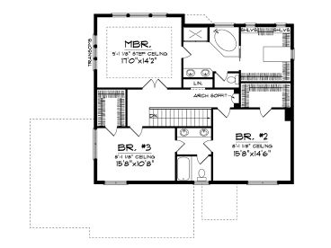 2nd Floor Plan, 020H-0214