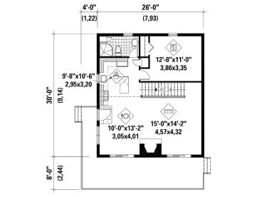 1st Floor Plan, 072H-0205