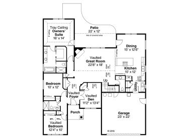1st Floor Plan, 051H-0256