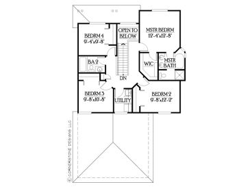 2nd Floor Plan, 035H-0002