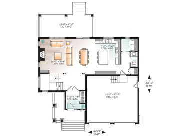 1st Floor Plan, 027H-0443