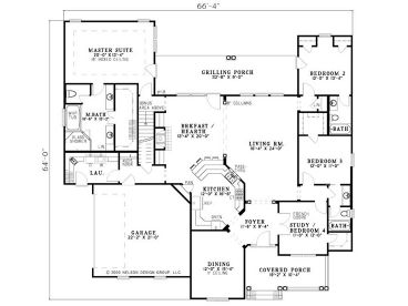 1st Floor Plan, 025H-0098