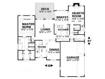 1st Floor Plan, 007H-0082