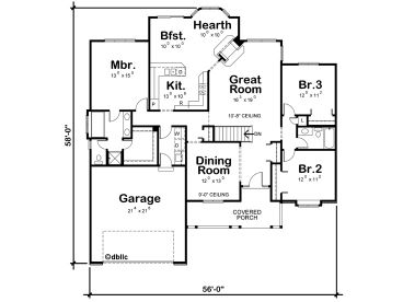 Floor Plan, 031H-0122