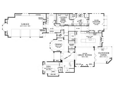 1st Floor Plan, 034H-0370