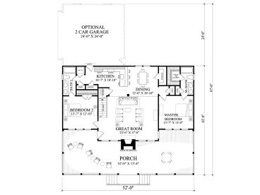 1st Floor Plan, 063H-0215