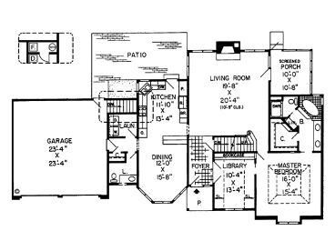 1st Floor Plan, 047H-0005