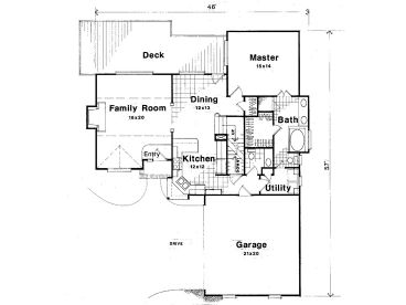 1st Floor Plan, 030H-0046